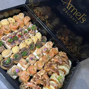 Their savory soirée signature box