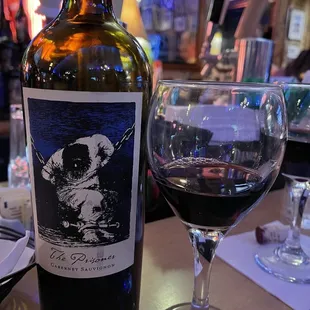 The Prisoner Cab Sauv - a great bottle of wine and at an amazing price!  Highly recommended