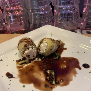 Grilled Artichokes with Goat Cheese