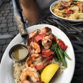 Shrimp and Chicken Kabob*