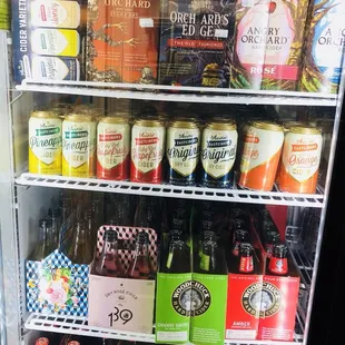 a refrigerator full of beer