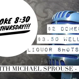 Karaoke every Thursday!!!