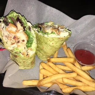 Crispy or grilled chicken Caesar wrap! Yummy