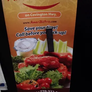 an advertisement for a restaurant