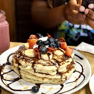 Pancakes &amp; Fruit - AmeriBrunch Cafe