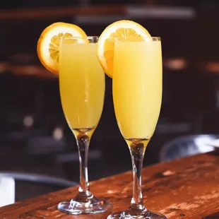 Bottomless Mimosas with fresh squeezed orange juice and champagne!