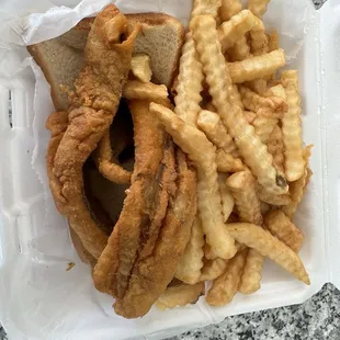 2 pc Fried Whiting combo