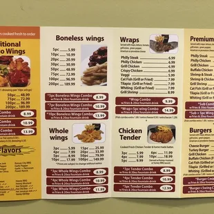 Menu side b