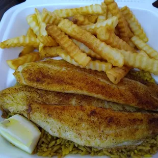 Grilled catfish.