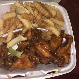 10 Piece Boneless Wings Combo  (teriyaki)