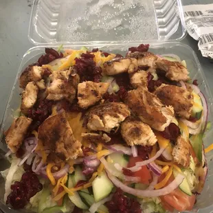 Grilled Chicken Cranberry Salad
