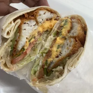Fried Catfish Wrap