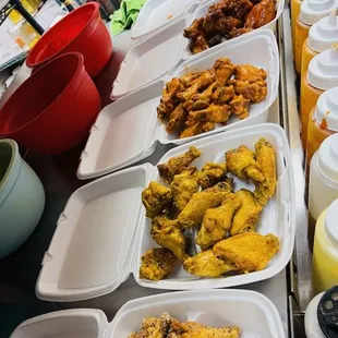 a variety of food items