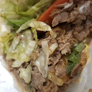Cheesesteak has tomato just in case you don't like tomato like myself