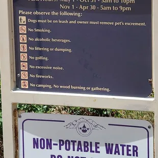 Park Regulations  07-09-2022