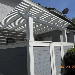 Condo lattice work - Big or small, Americal Awnings and Patio can do the job