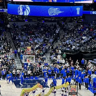 Lunar New Year celebration at the Dallas Mavs game!