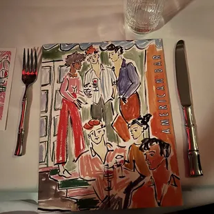 a place setting for a dinner