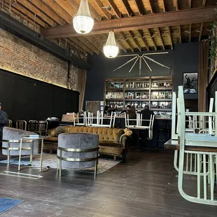 the interior of a restaurant