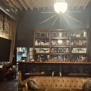 the bar and lounge area