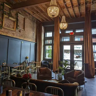 the interior of a restaurant