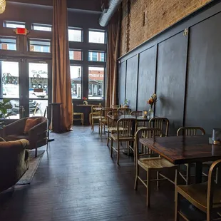 the interior of a coffee shop