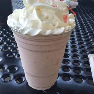 Complimentary Strawberry Milkshake