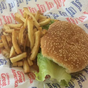 Grilled chicken burger combo