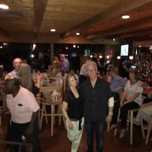 Fun out on the town dancing!