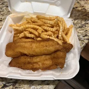 Fish &amp; Fries Combo (Drink)- catfish