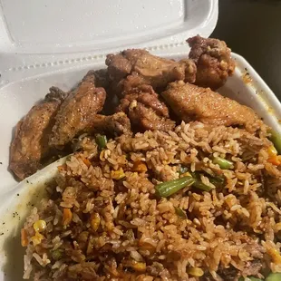 Lemon Pepper Wet and Beef Fried Rice!  Who knew?!?!