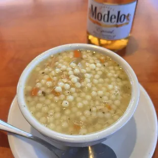 The chicken pastina was delicious and hit the spot on a cold day.