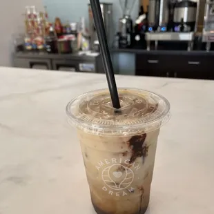 Peanut Butter Cup Iced Latte