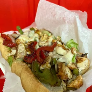 Chicken cheesesteak
