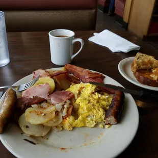 Sorry about this photo, I started eating before I realized I hadn't taken a  picture of #1 on the menu for breakfast.