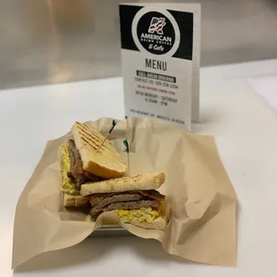 Double Meat breakfast sandwich special