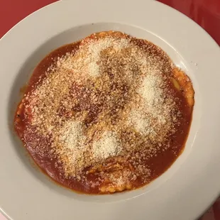 Four cheese, ravioli, zesty marinara