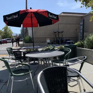 Outdoor seating area