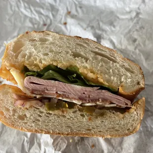 Four slices of meat sandwich!!!