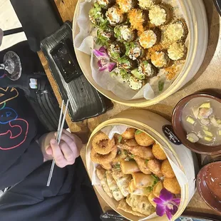 Various amazing bites!