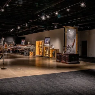 The display floor, featuring cultural giants and pioneers of American entertainment.