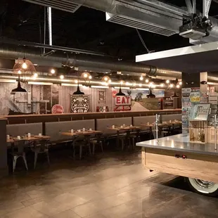 the interior of a restaurant