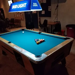 Pool Table, Darts, and TV On Patio