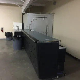 Part of the bar in the rental hall.