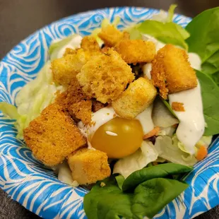 Dinner salad comes with your meal