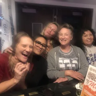 Goofing around after Auxiliary meeting