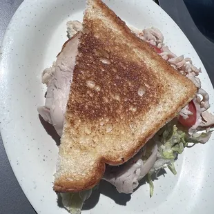 Half a Turkey Sandwich