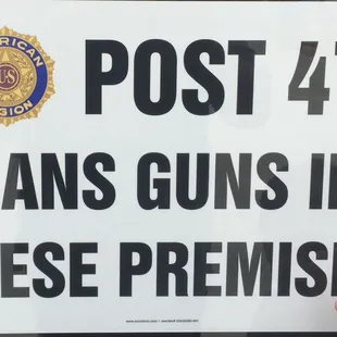 This picture has been posted before and deleted. Nothing like a place for vets that is against 2A.
