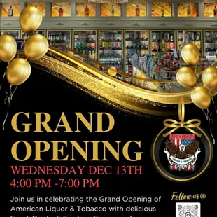 Grand Opening Celebration Wed. Dec 13th 2023!!