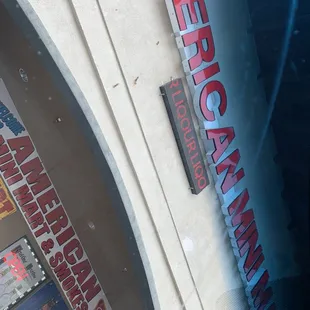 a motorcycle parked in front of the store